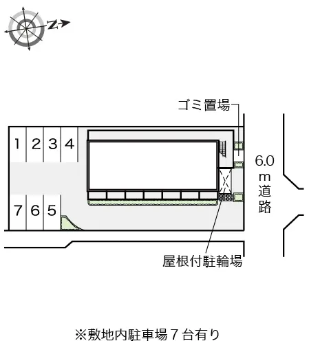 ★手数料０円★大阪市平野区加美北　月極駐車場（LP）